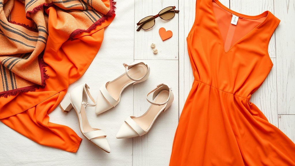 akcesoria do pomarańczowej sukienki