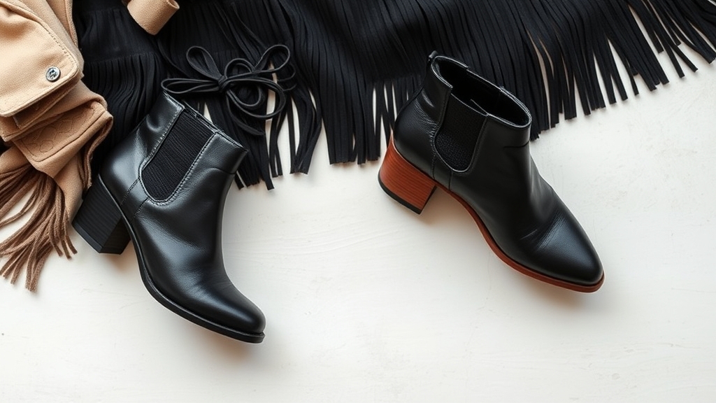 botki za kostkę uzupełniają sukienki z frędzlami