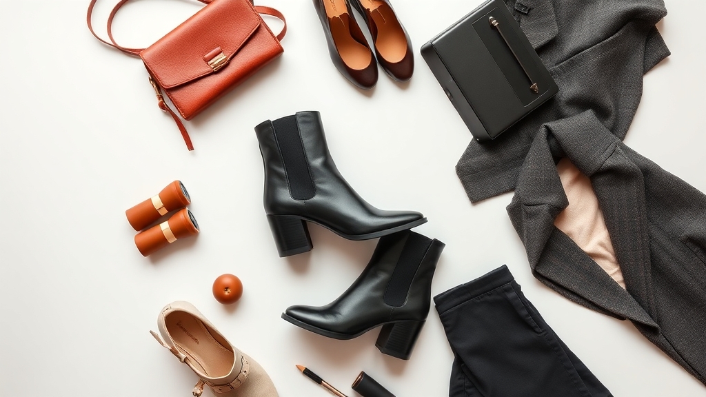 botki na kostkę z garniturami