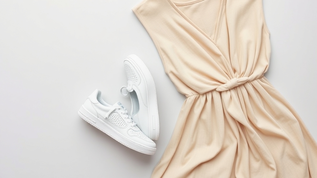 buty sportowe podnoszą sukienki