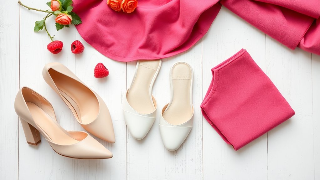 najlepsze buty do malinowej sukienki