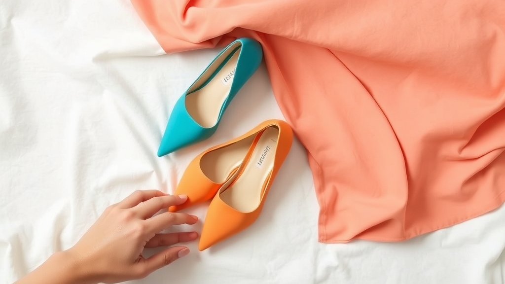 śmiałe kolorowe buty uzupełniające