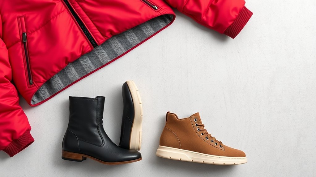 Jakie buty nosić z czerwoną zimową kurtką? Najlepsze modele na zimę
