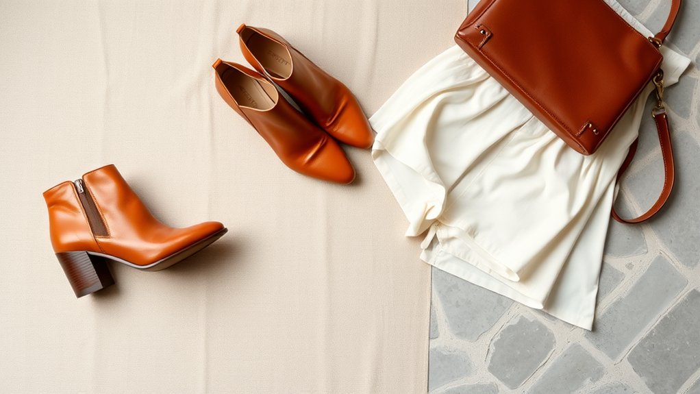 brązowa torba styl butów