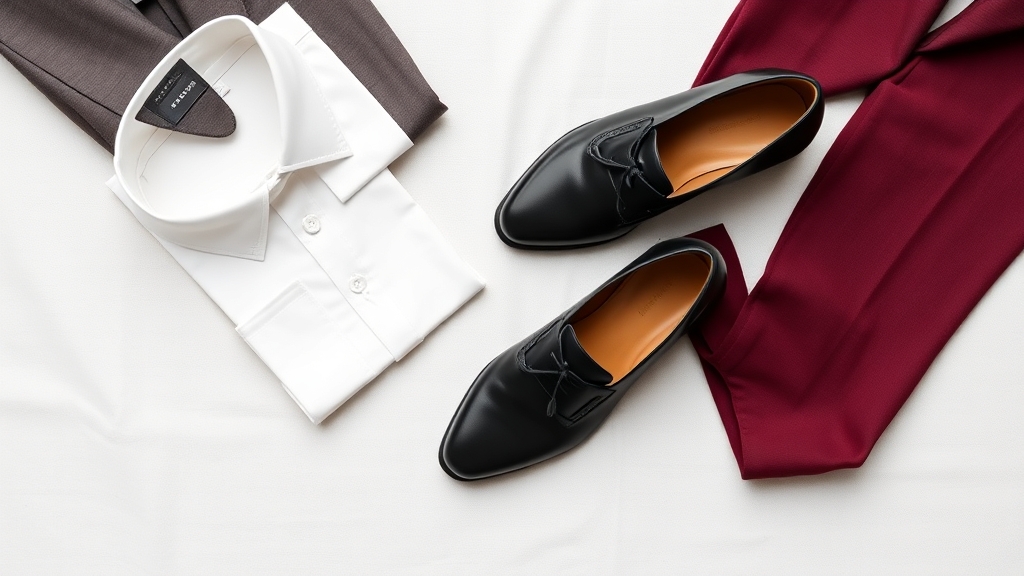 bordowy spodnie formalny stylizacja