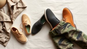 Jakie buty nosić z męskimi spodniami w kamuflażu? Sprawdź stylowe opcje!
