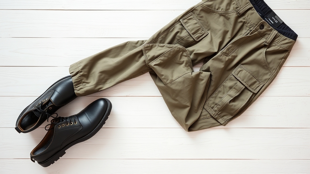 spodnie cargo i botki za kostkę