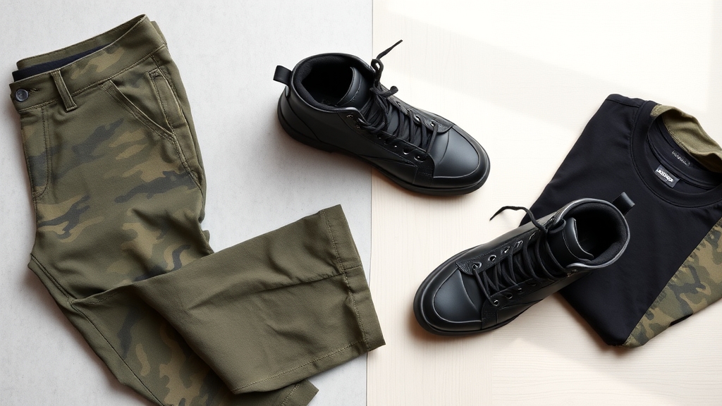 obuwie casualowe do spodni typu camouflage