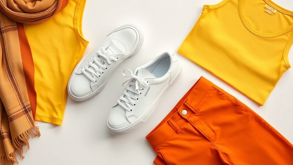 odzież casualowa do pomarańczowych spodni