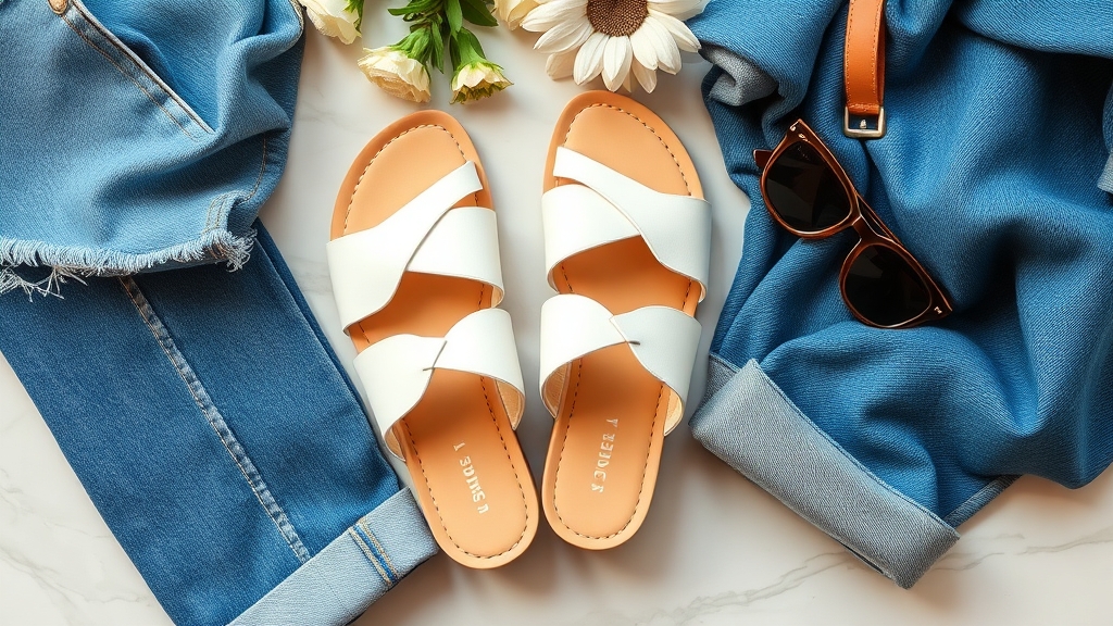 stylowe letnie dżinsowe sandały