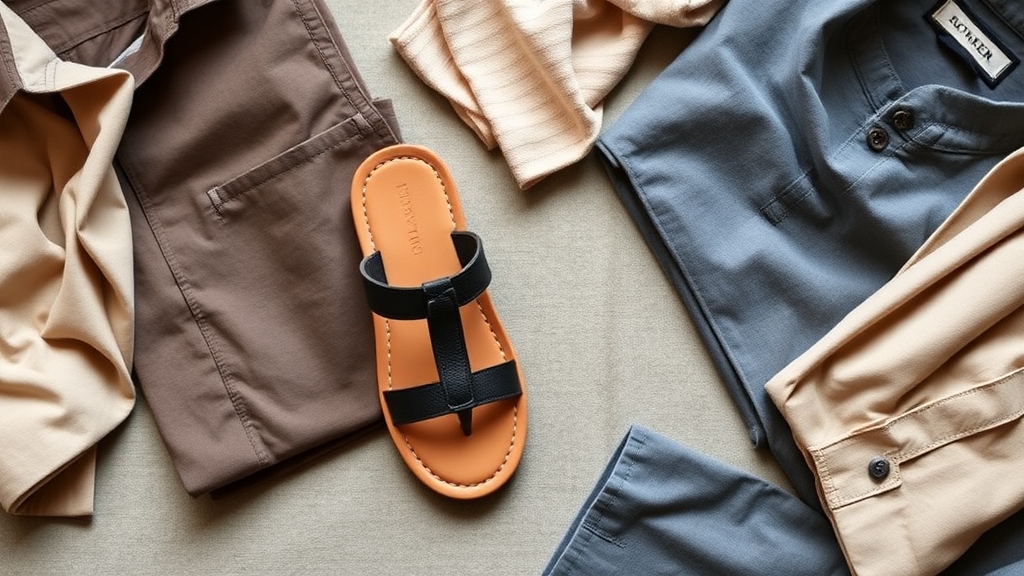 chinos połączone z sandałami