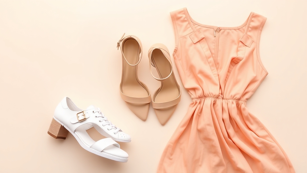 wybór butów do brzoskwiniowej sukienki