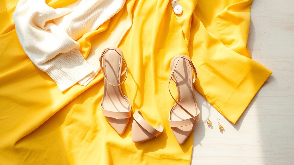 wybór butów do żółtej sukienki