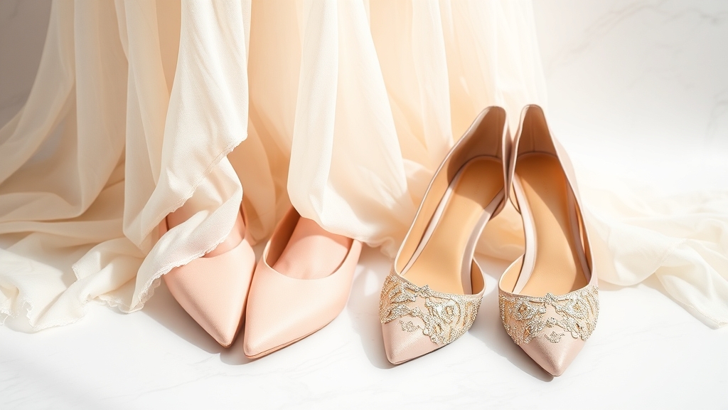 ostrożny wybór butów ślubnych