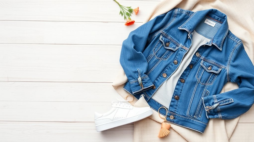 trendy w obuwiu i kurtkach dżinsowych