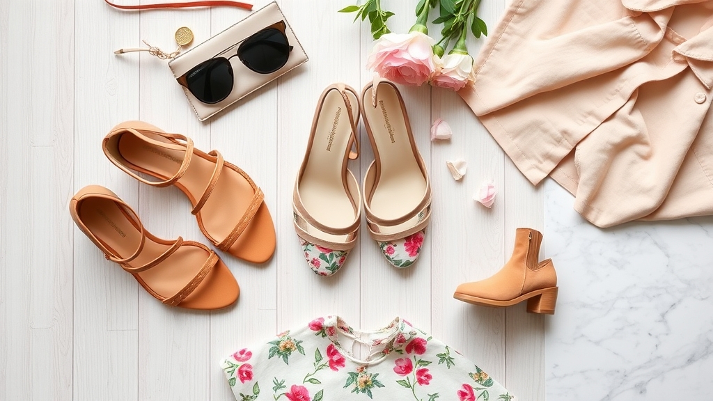 połączenie sukienki w kwiaty z butami