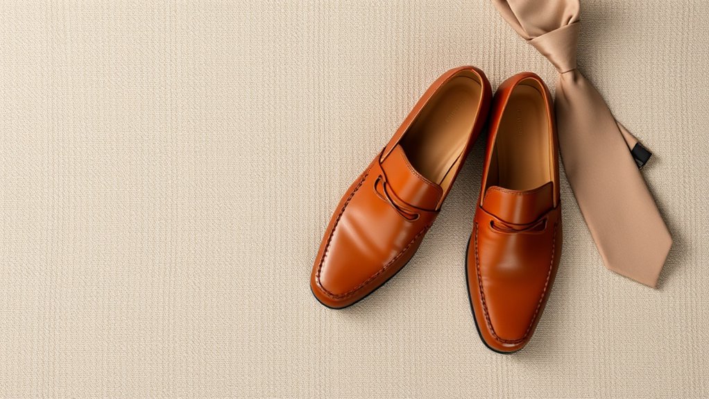 wybory obuwia beżowy garnitur