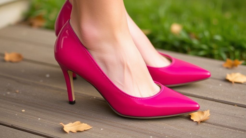 obuwie do ciemnoróżowej sukienki