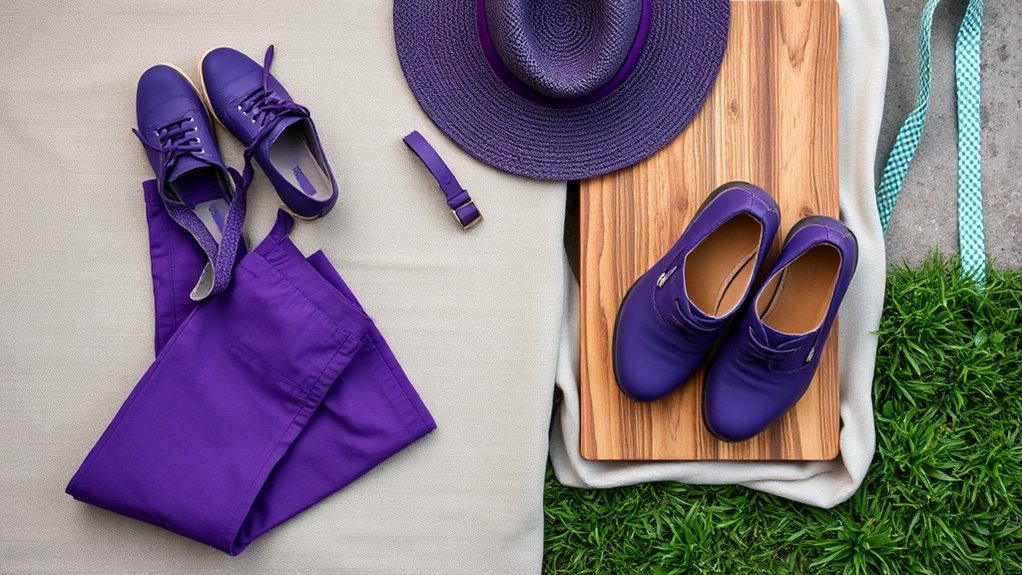Jakie buty nosić z fioletowymi spodniami? Sprawdź inspiracje modowe!