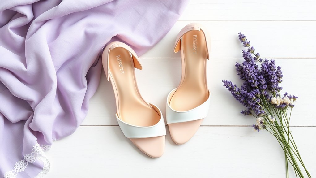 pomysły na obuwie do lawendowej sukienki
