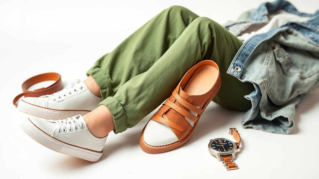 Opcje obuwia do zielonych spodni