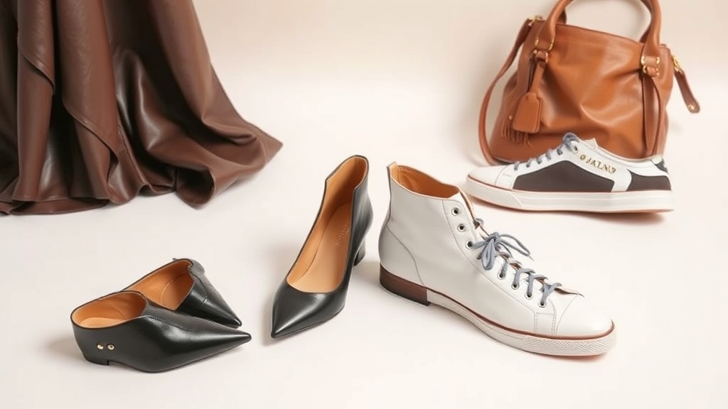 Opcje obuwia do skórzanych sukienek