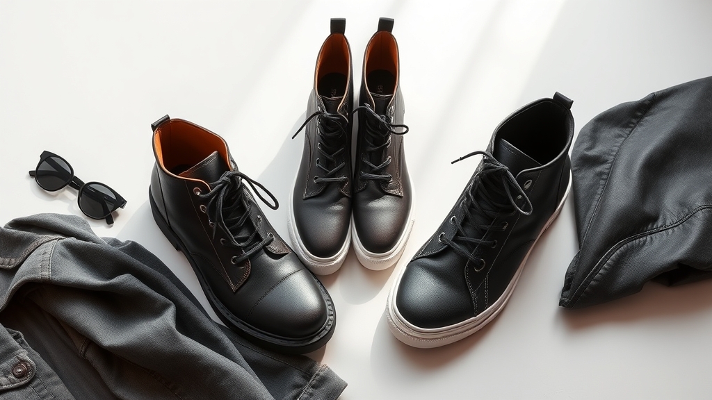 Opcje obuwia do skórzanych kurtek