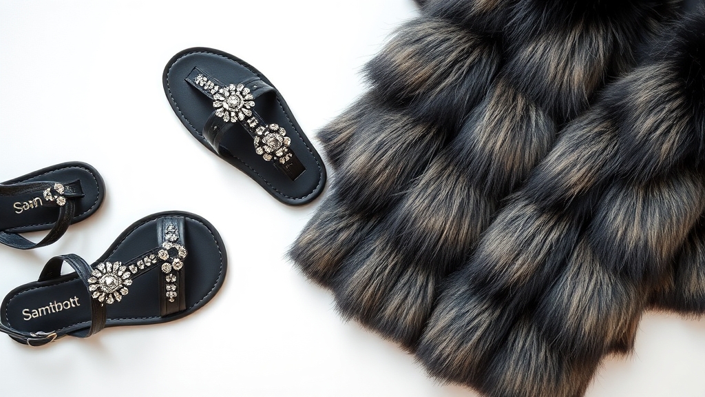 futrzane sandały na zimę