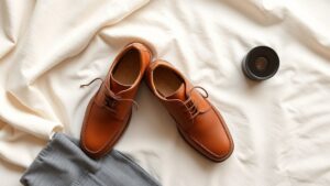 Szare spodnie brązowe buty Jakie skarpetki? Sprawdź modne stylizacje!