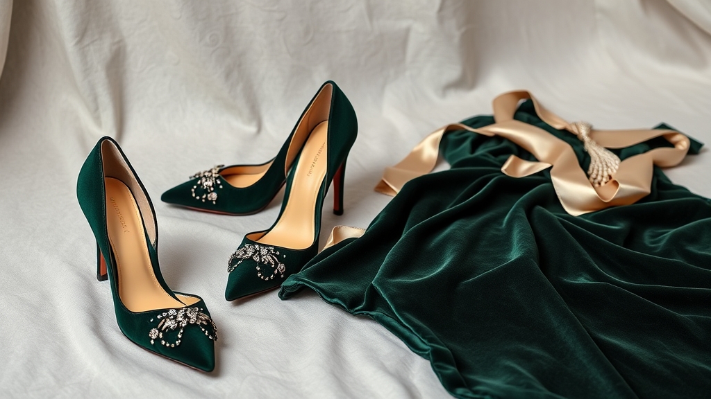 obcasy podkreślają welurowe sukienki