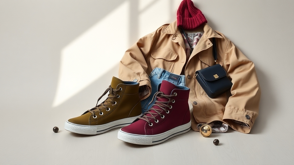 wysokie trampki z parką