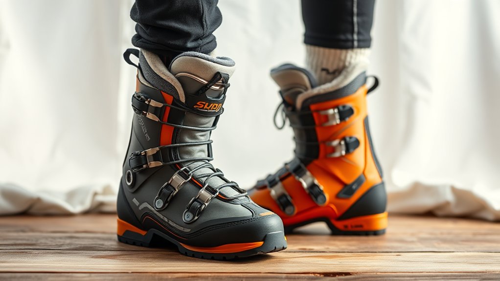 Intermediarny narciarz buty narciarskie