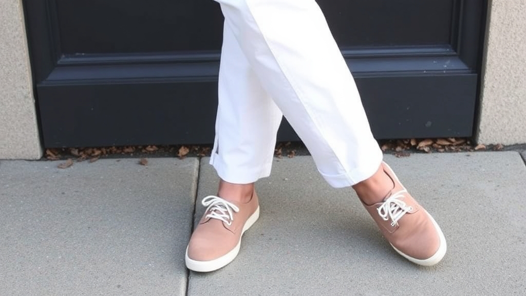 spodnie lniane casual obuwie stylizacja