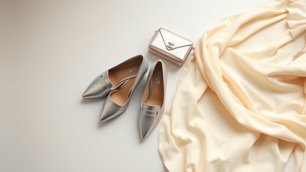 metaliczne buty podnoszą stroje