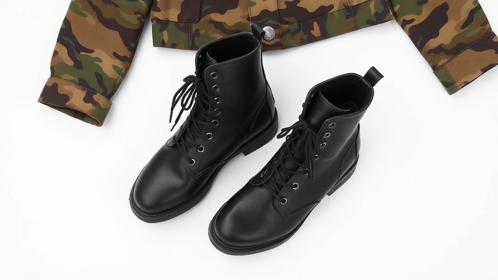 buty wojskowe podkreślają styl