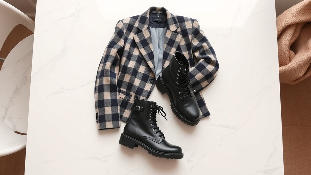 buty wojskowe z marynarkami