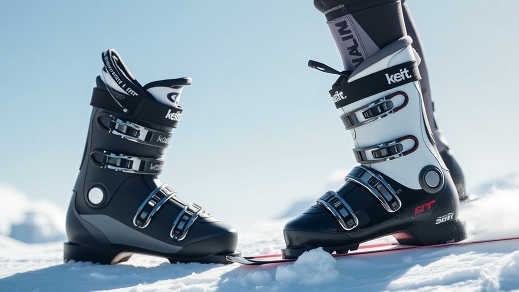 narrow fit ski boots - wąskie dopasowanie butów narciarskich
