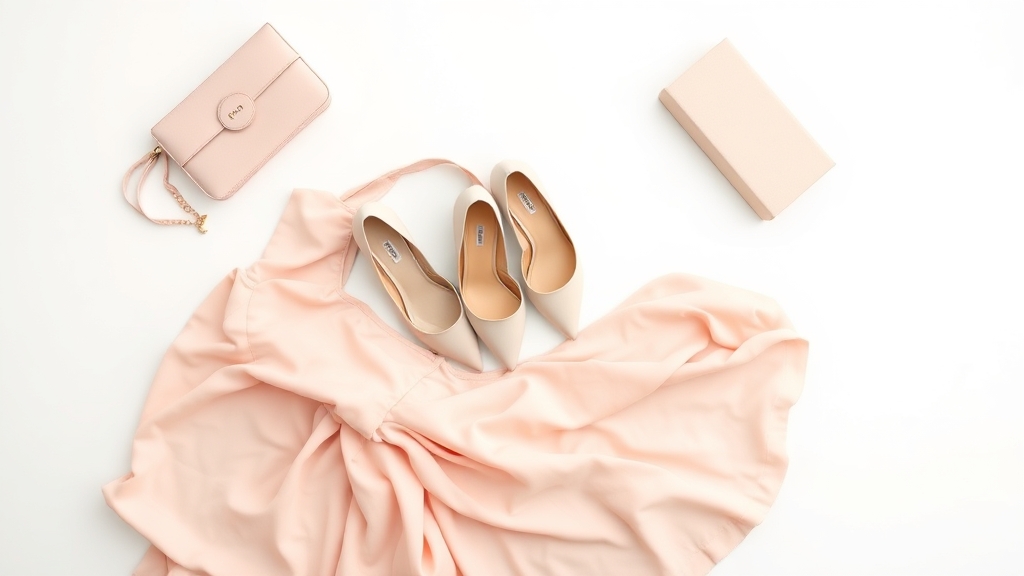 Nude buty uzupełniają pudrowy róż