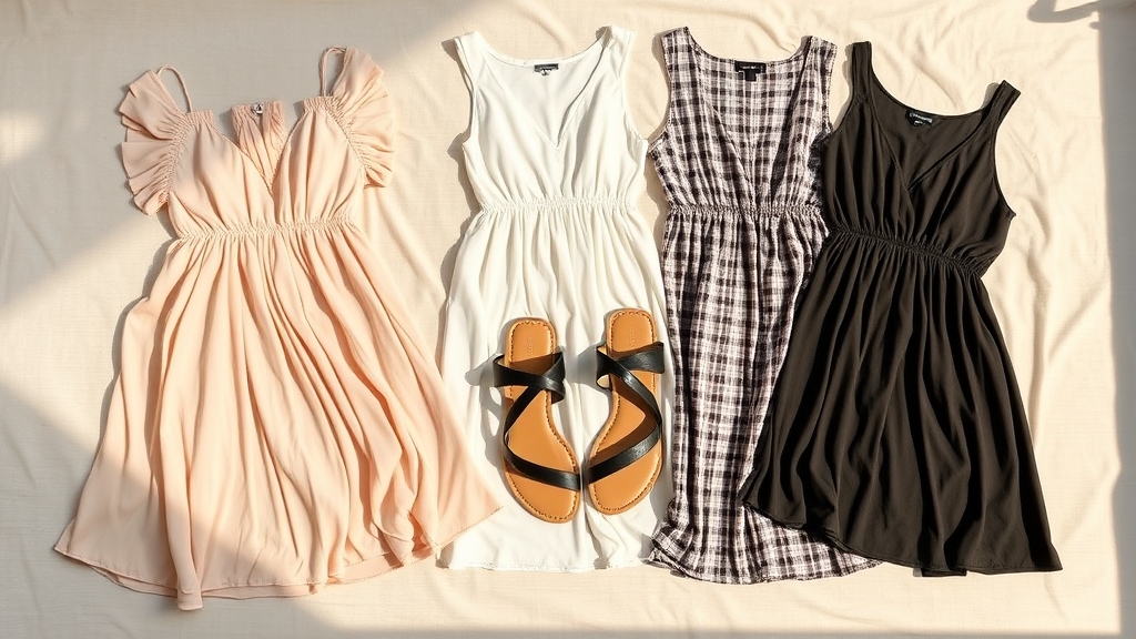 stylizacja sandałów do sukienek