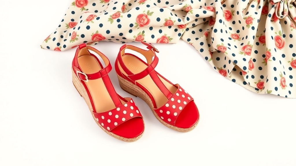 sandały uzupełniają styl pin up