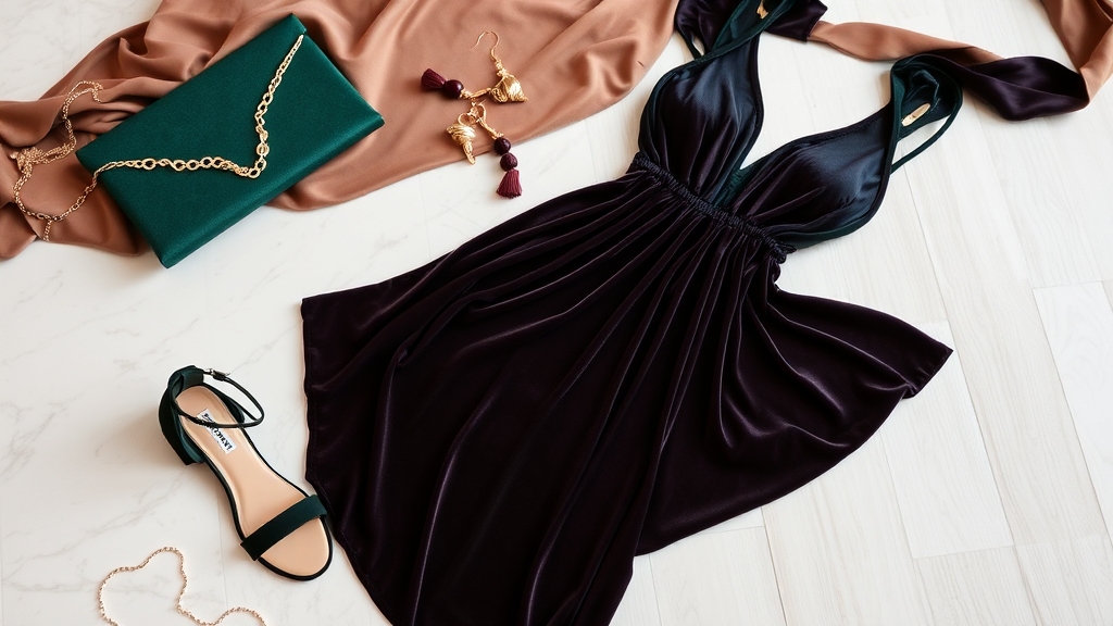 Sandały uzupełniają welurowe sukienki