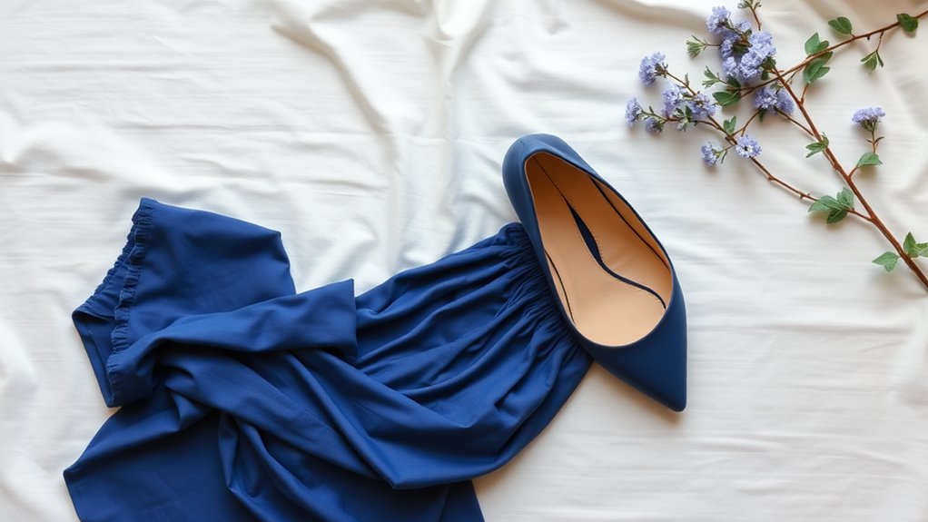 sapphire dress footwear inspiration