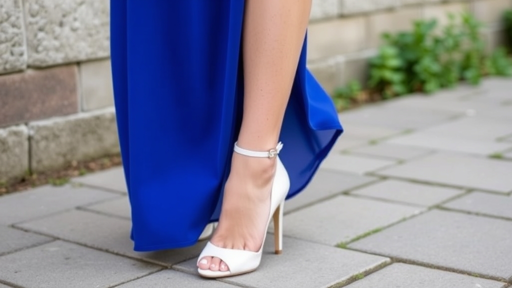 wybór butów eleganckich w kolorze szafirowym