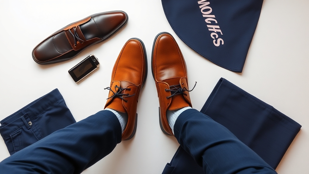 wybór butów do granatowych garniturów