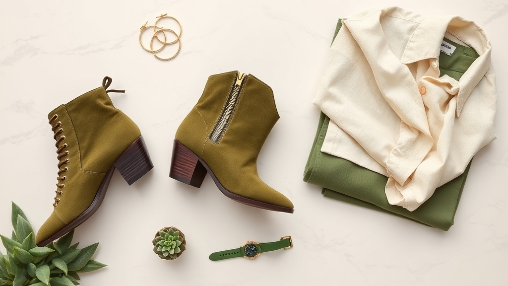 styl butów do zielonych spodni