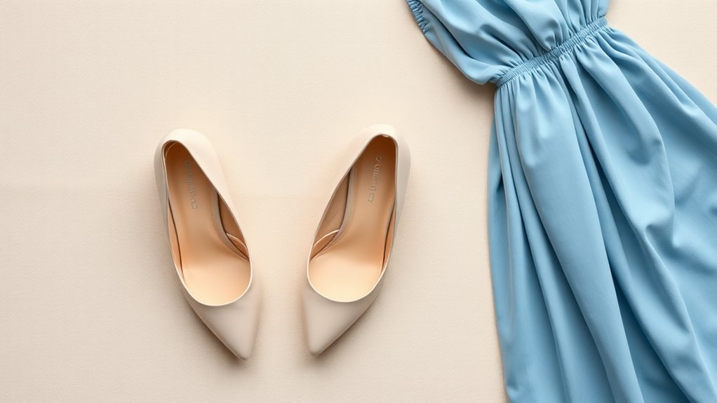 buty do kobaltowej sukienki