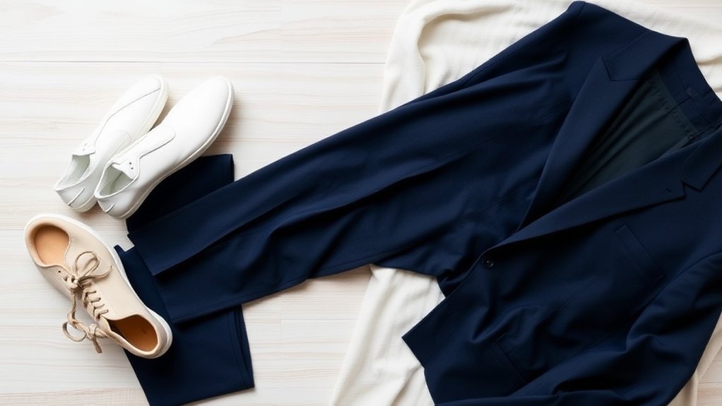 buty do granatowych spodni