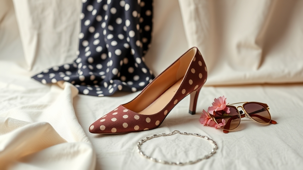 buty do sukienki w kropki