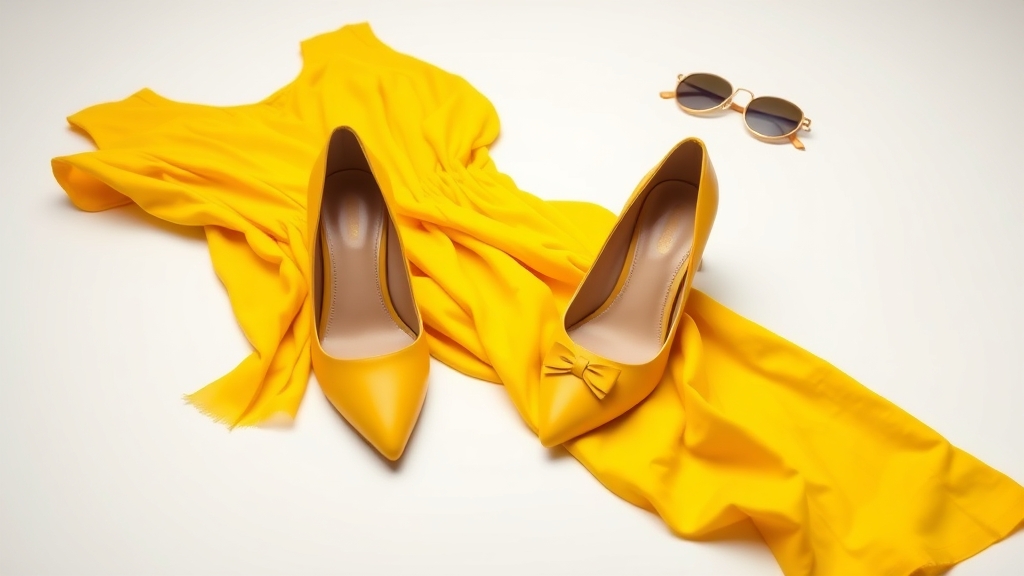 buty pasujące do żółtej sukienki