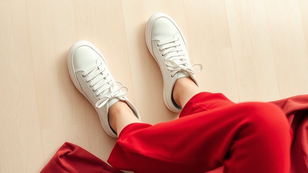 buty do dopasowania do czerwonych spodni